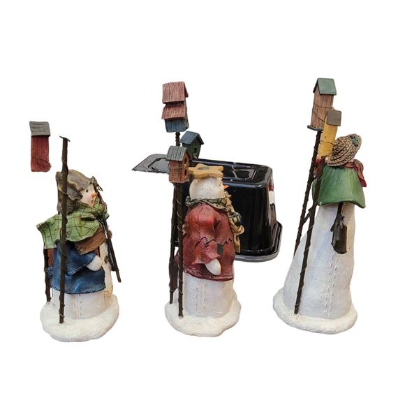 Deb Strain Snowman Christmas Figurines Gardening - Peace, Hope & Joy Vintage - Picture 4 of 6